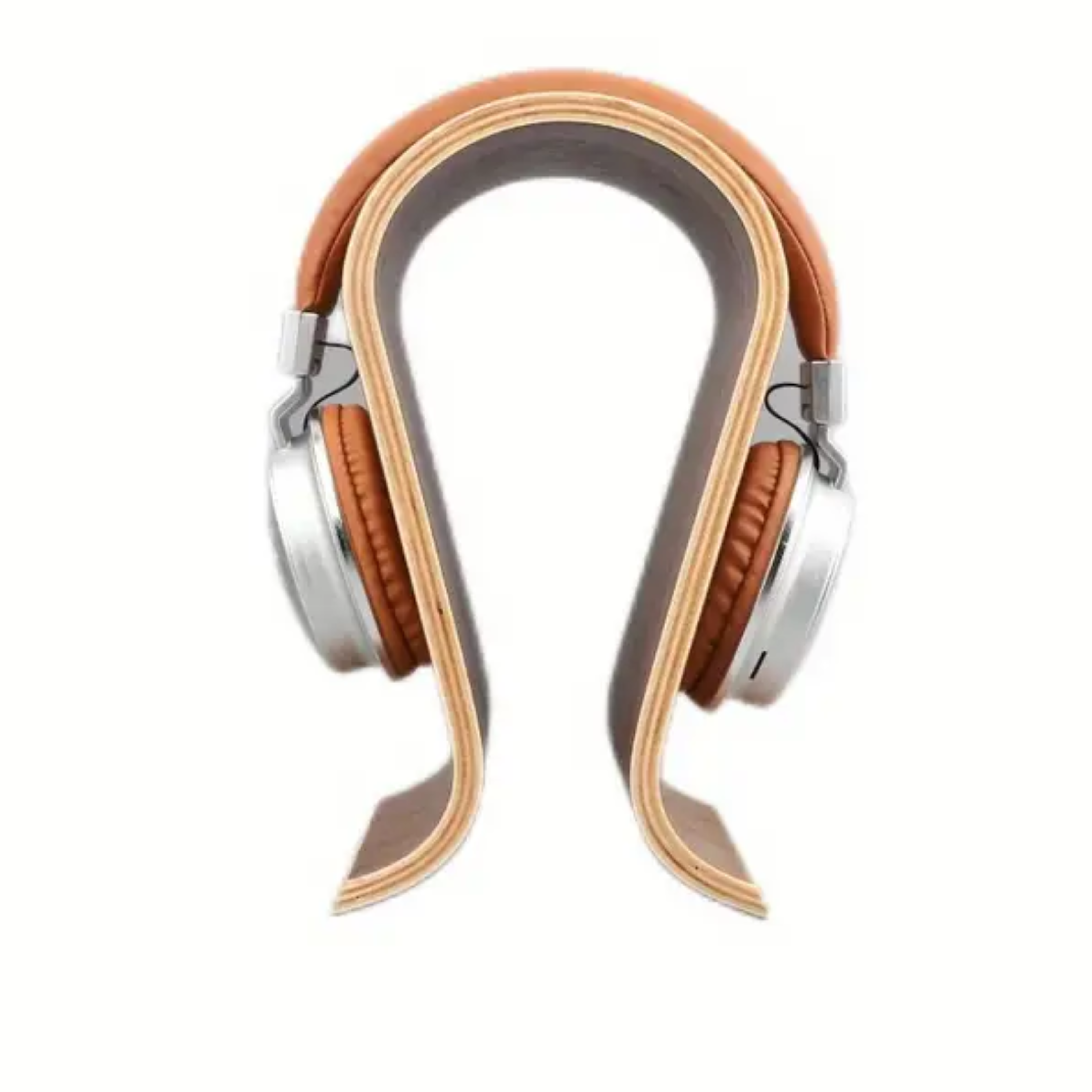 Support de casque minimaliste moderne en bois