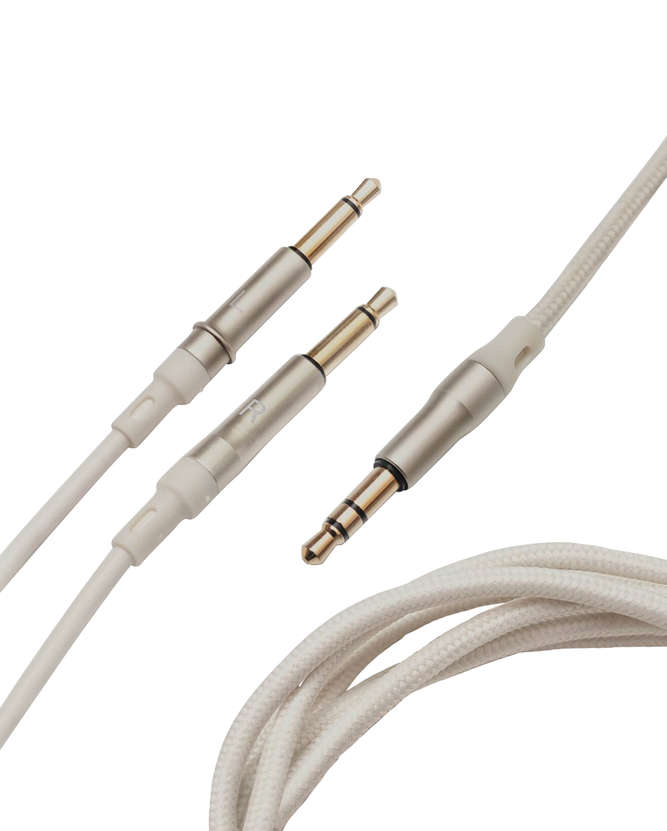 MEZE AUDIO Câble standard 3,5 mm mono vers 3,5 mm 3 m blanc/argenté