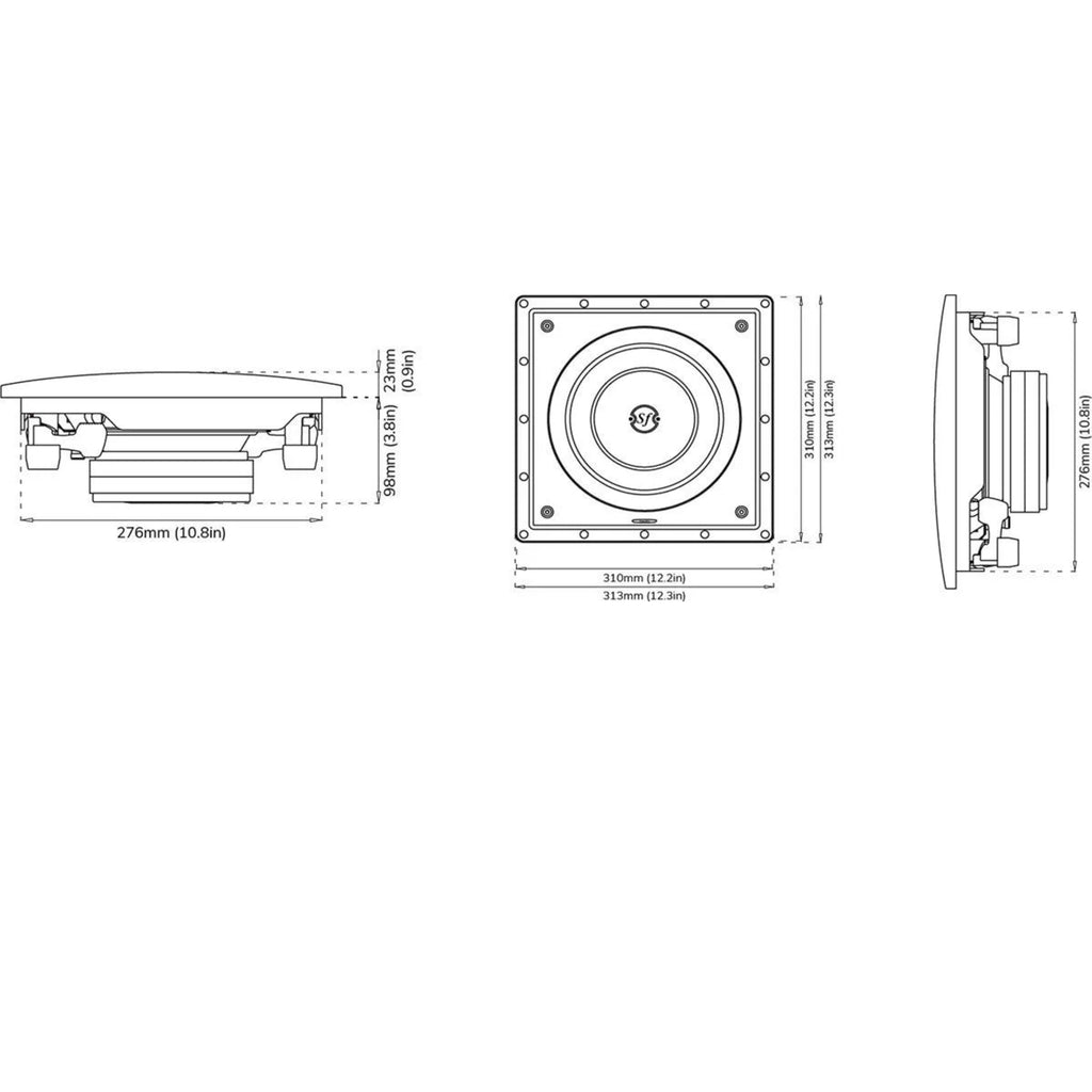 SONUS FABER PALLADIO PS101G (l'unité) Caisson encastrable