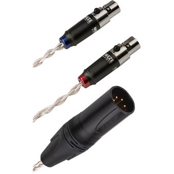 MEZE AUDIO MINI XLR TO 4 PIN XLR BALANCED SILVER PLATED PCUHD PREMIUM CABLE