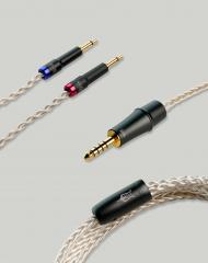 MEZE AUDIO Câble PCUHD plaqué argent, symétrique, mono 3,5 mm vers 4,4 mm Premium